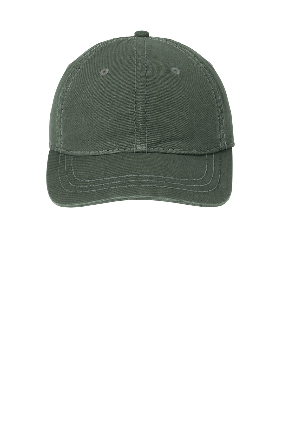 District Thick Stitch Low-Profile Cotton Twill Cap with Metal D-Ring