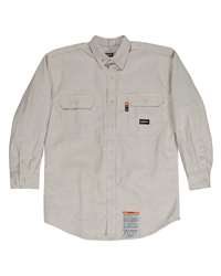Berne Flame-Resistant Down Plaid Work Shirt with Safety Certifications
