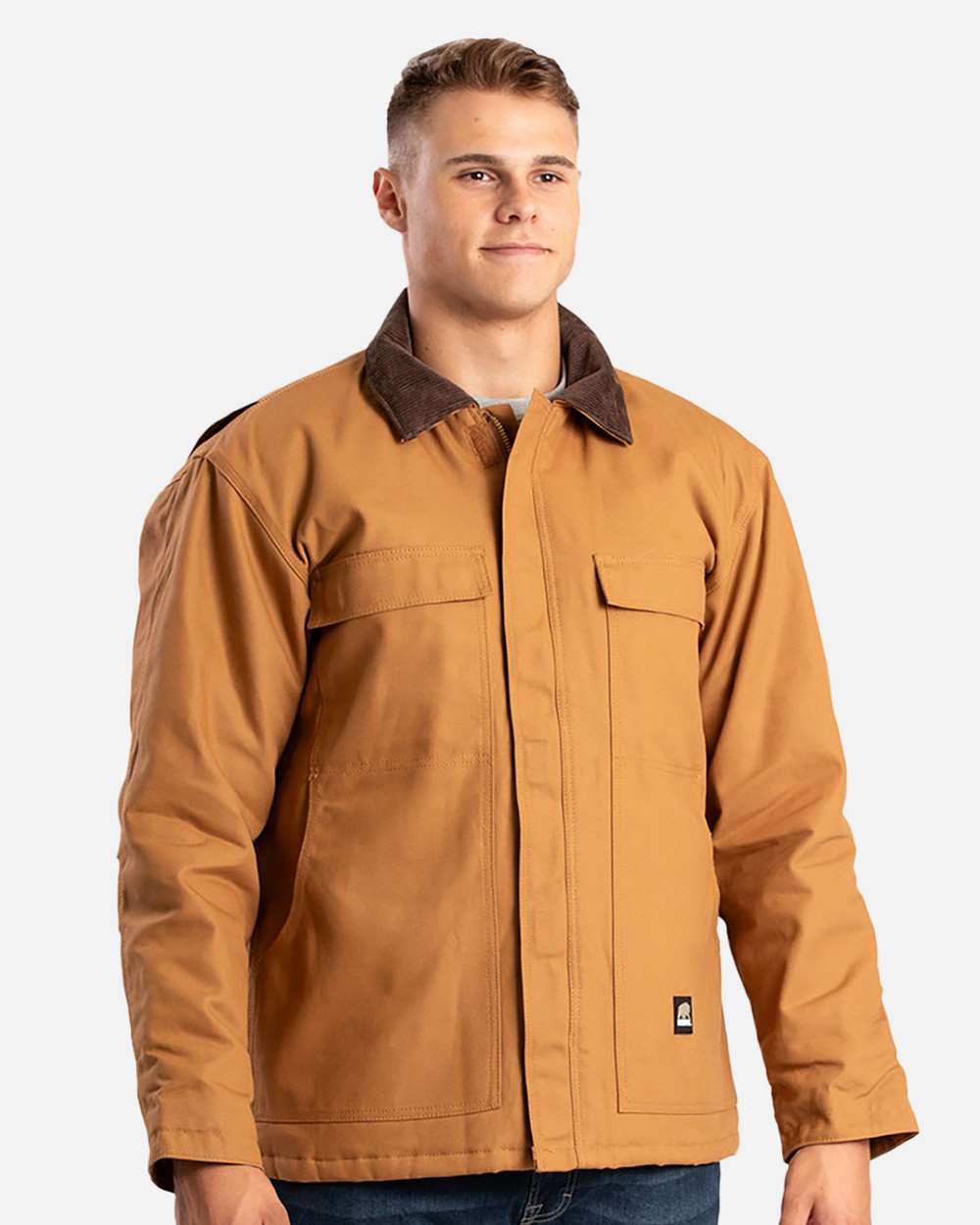 Men's Tall Heritage Cotton Duck Chore Jacket Heavy-Quilted Lined