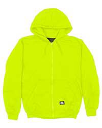 Berne Hi-Vis Class 3 Tall Lined Full-Zip Hooded Sweatshirt