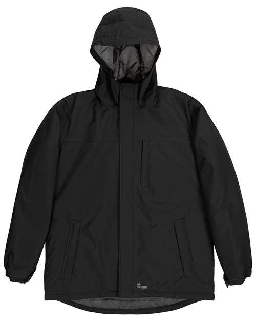 Berne Men's Coastline Waterproof Storm Jacket Heavy Quilted Lined Hood