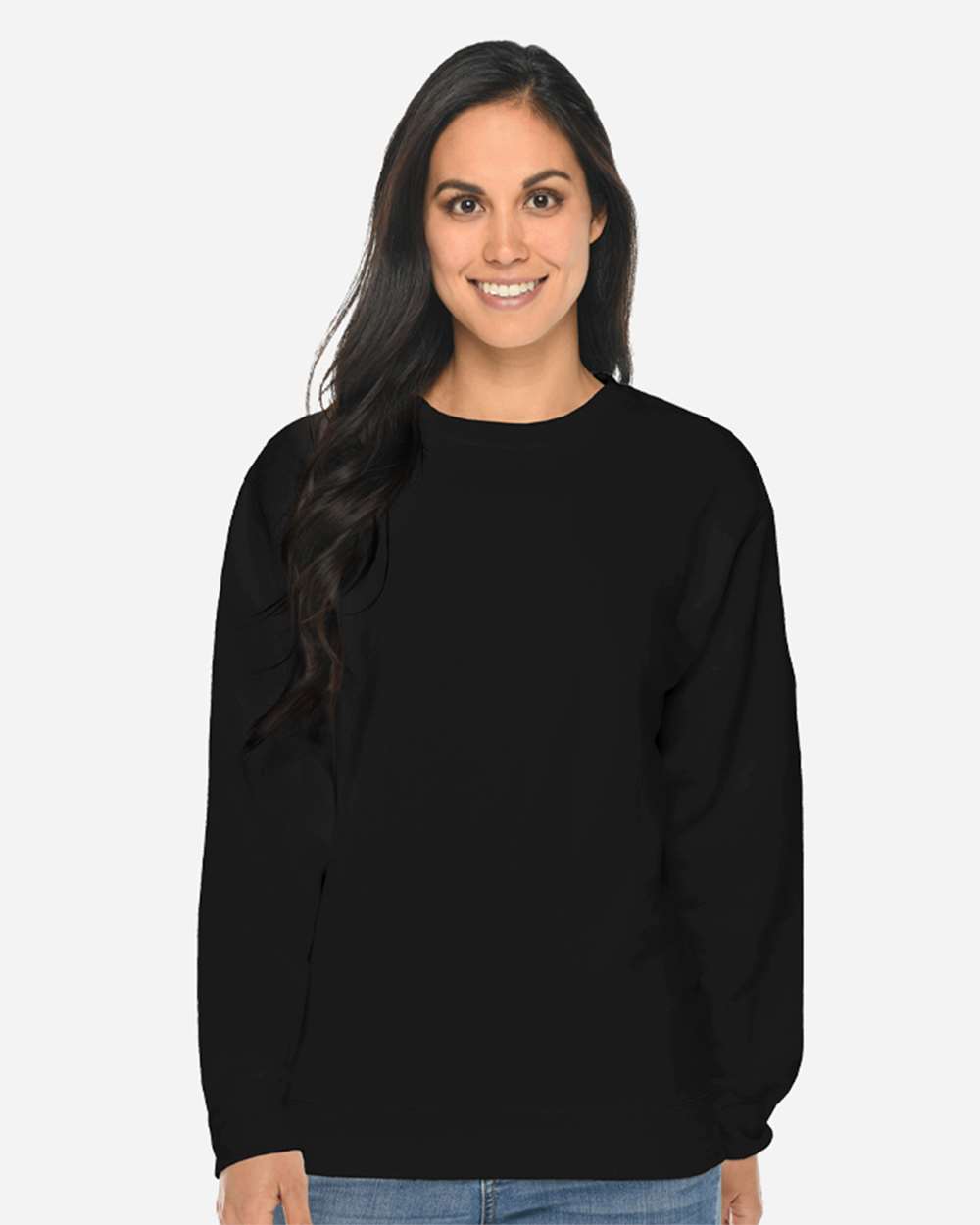 Lane Seven Unisex Premium Hooded Crewneck Sweatshirt Sustainable Fleece