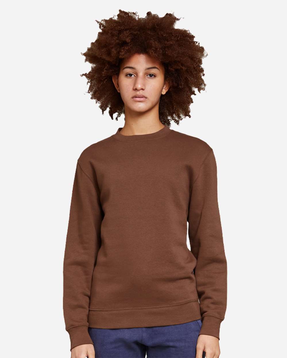 Lane Seven Unisex Premium Hooded Crewneck Sweatshirt Sustainable Fleece