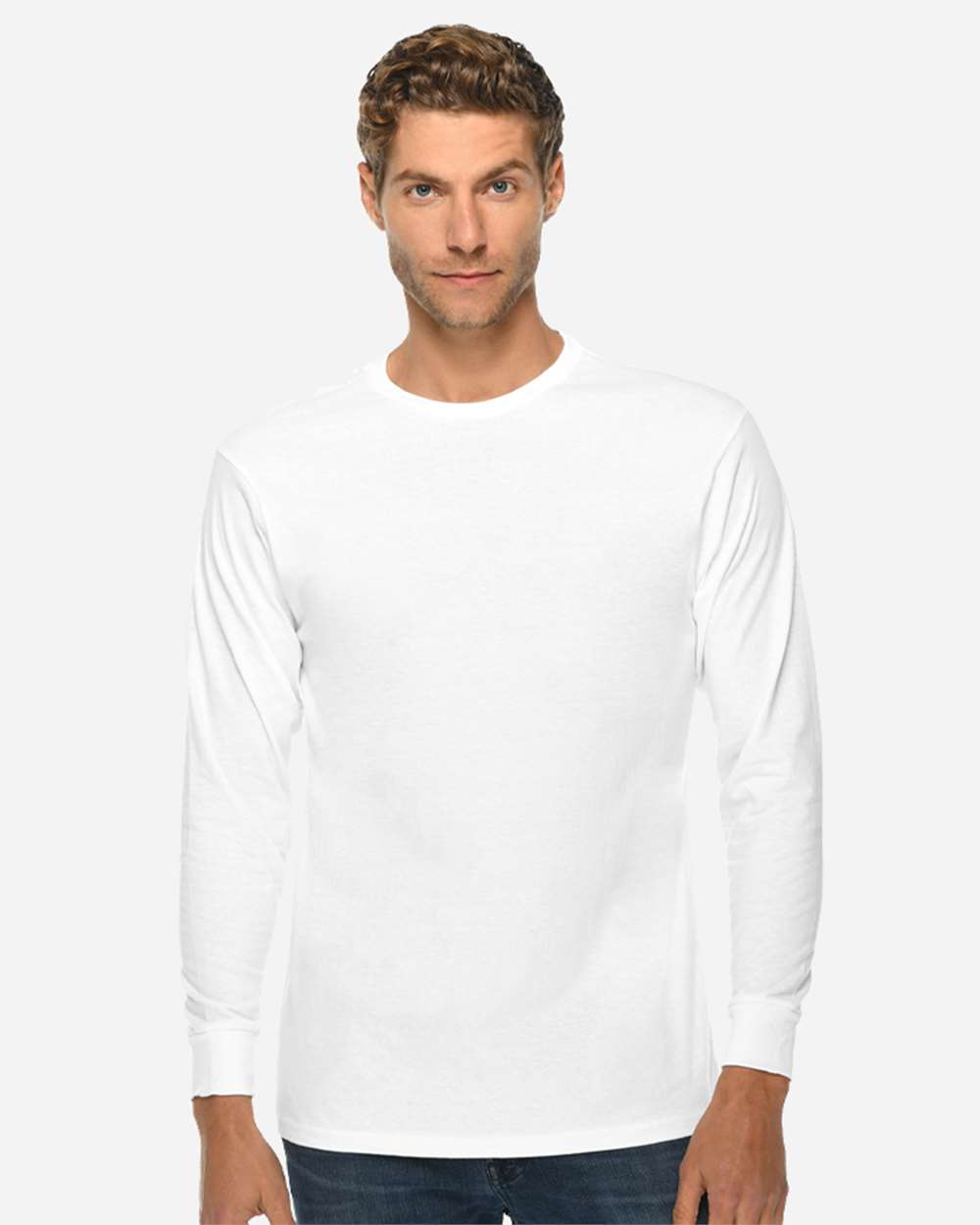 Lane Seven Heavyweight Long Sleeve Cotton Tee for Printing