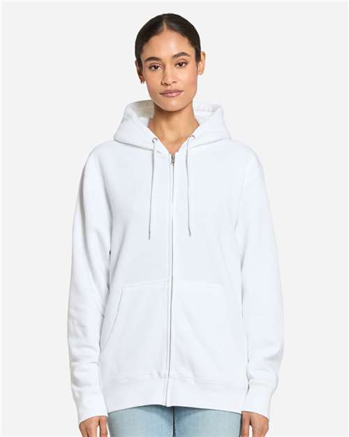 Lane Seven Unisex Premium Full-Zip Hooded Sweatshirt 80/20 Cotton Blend
