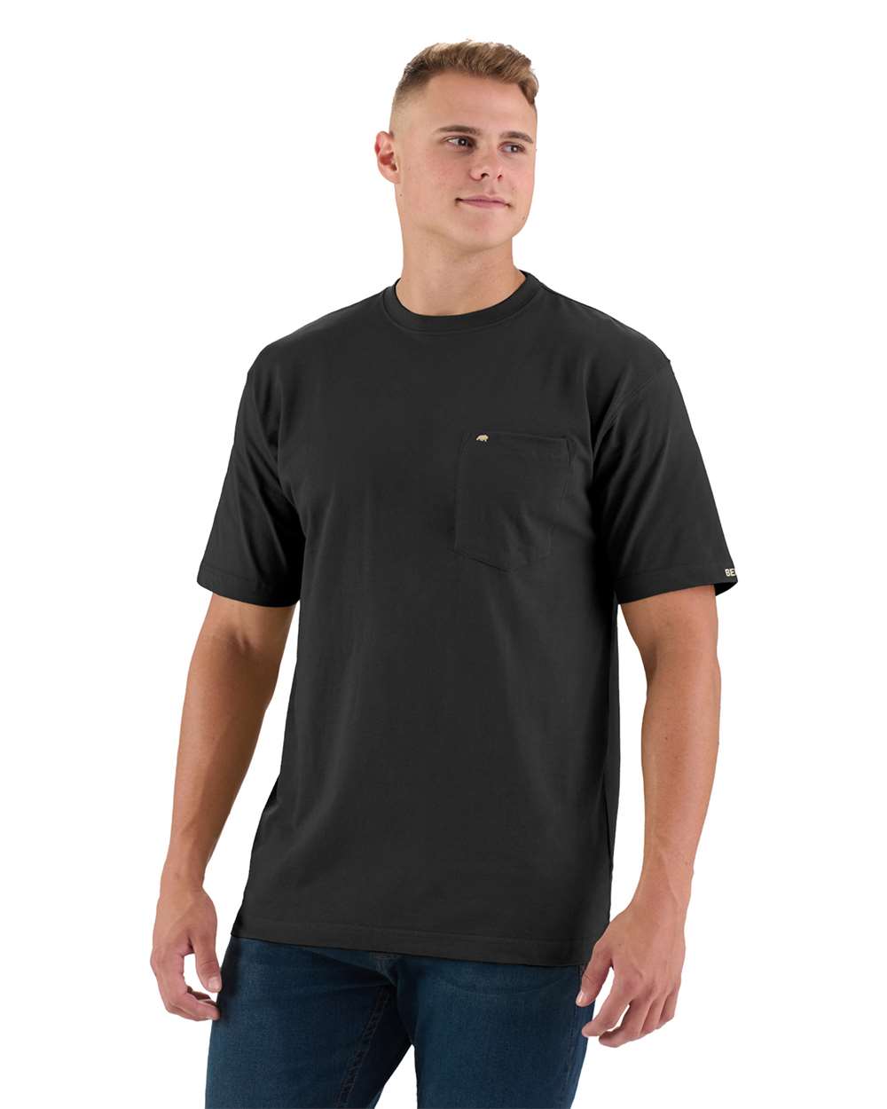 Berne Men's Heavyweight Cotton Pocket T-Shirt — Relaxed Durable Fit