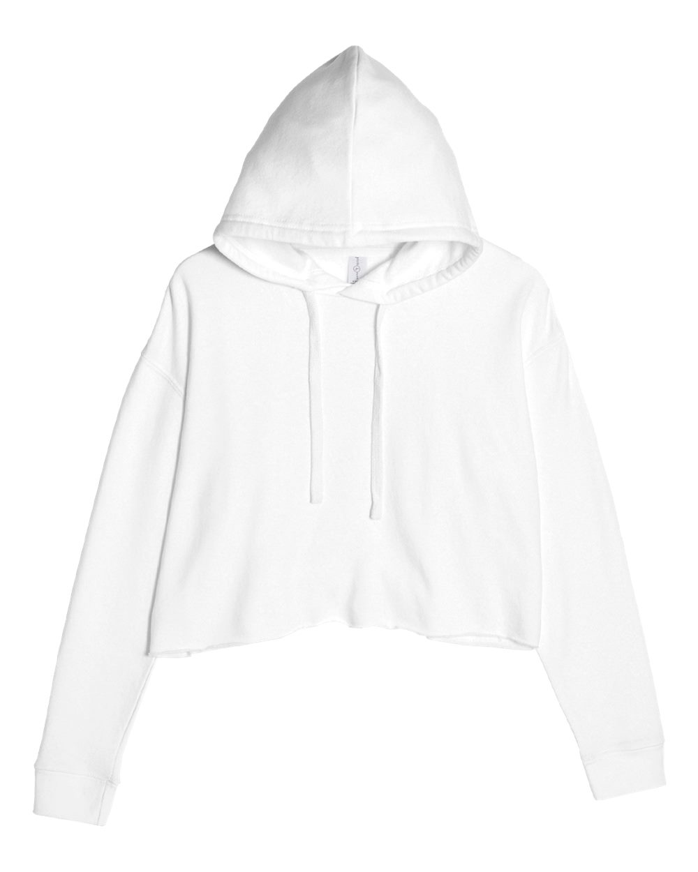 Lane Seven Women's Cropped Fleece Hooded Sweatshirt Sustainable Cotton Blend