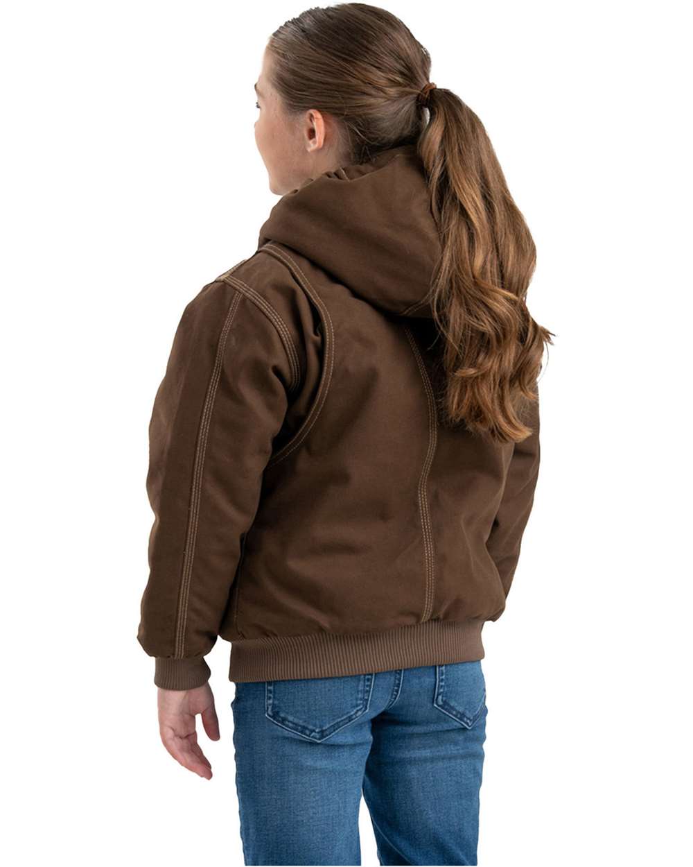 Youth Highland Softstone Duck Hooded Water-Repellent Insulated Cotton Jacket