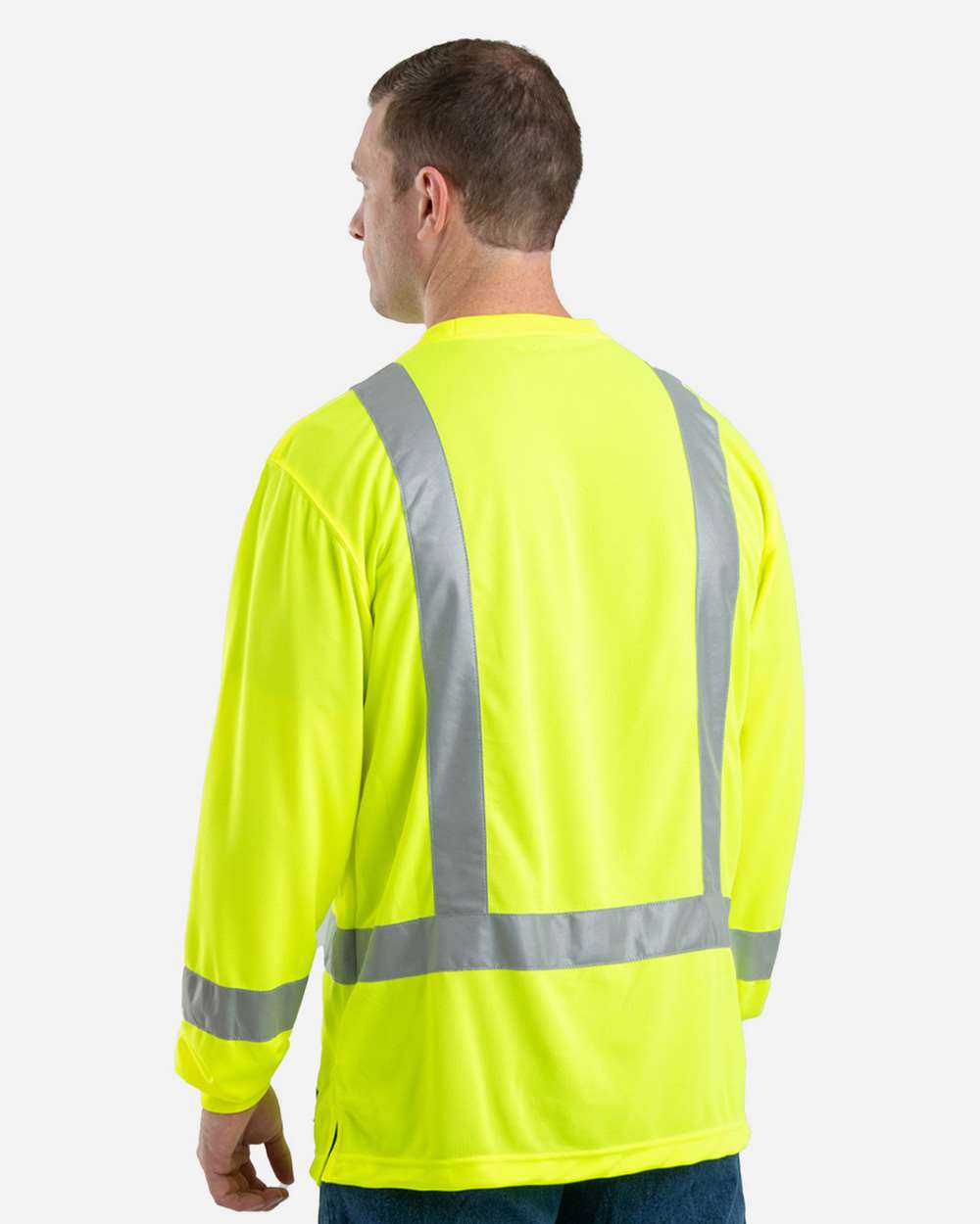 Berne Men's Hi-Vis Class 3 Performance Pocket T-Shirt ANSI
