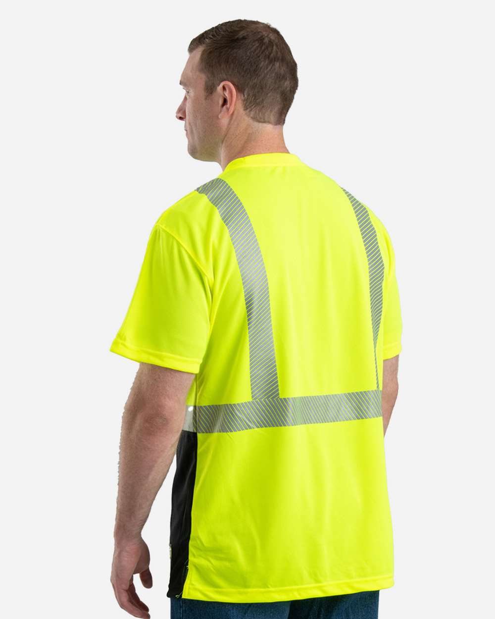 Berne Hi-Vis Class 2 Color-Blocked Pocket Performance T-Shirt