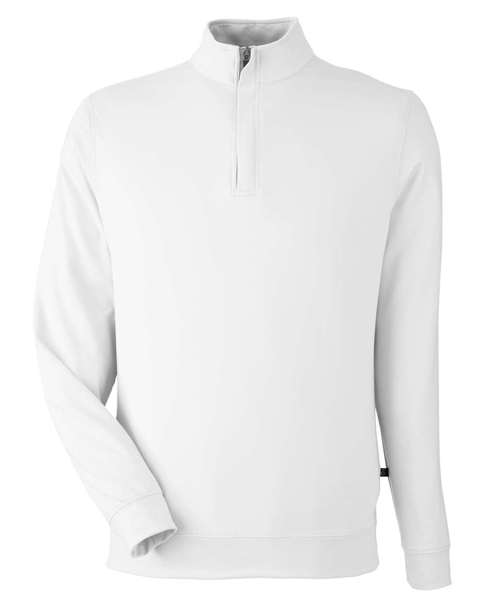 Men's McKinnon Heathered Quarter-Zip Pullover with Hidden Zipper Collar