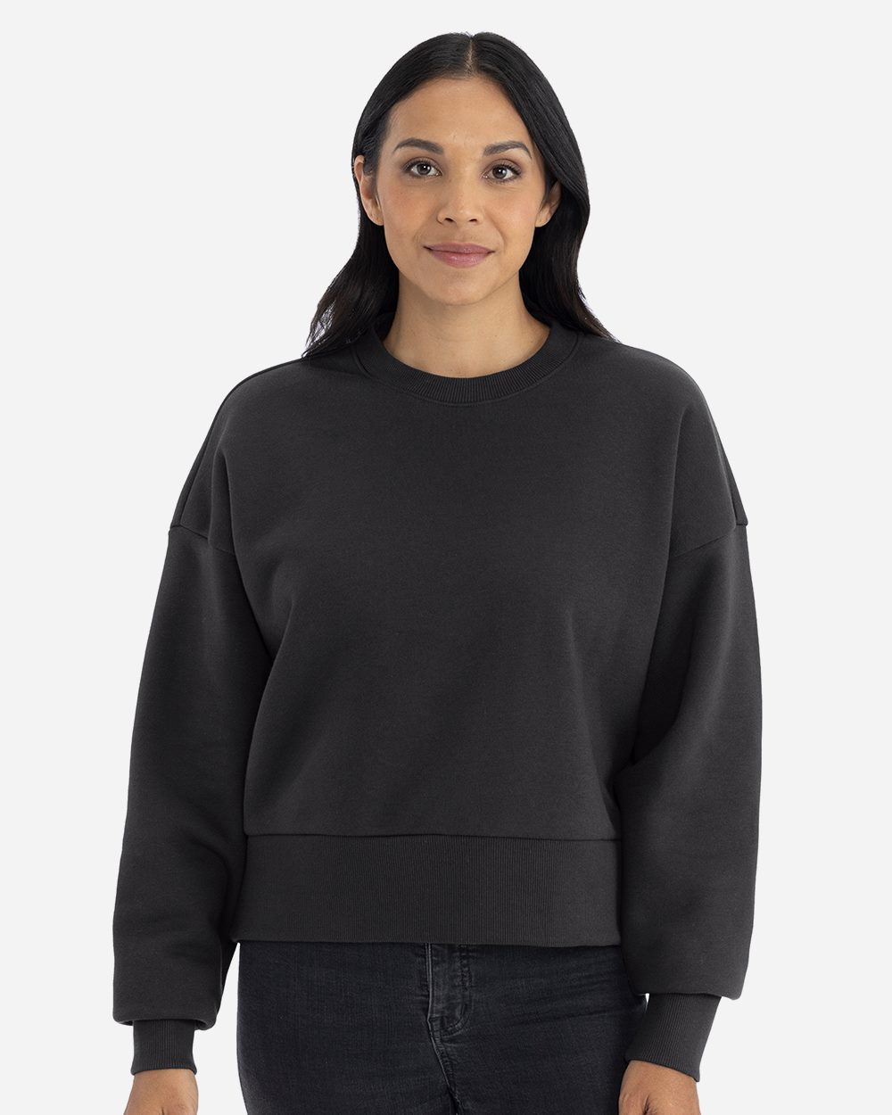 Next Level Women's Heavyweight Crewneck Sweatshirt – Soft Cotton Blend