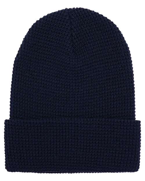 Premium Waffle Cuffed Beanie by YP Classics 2501KC