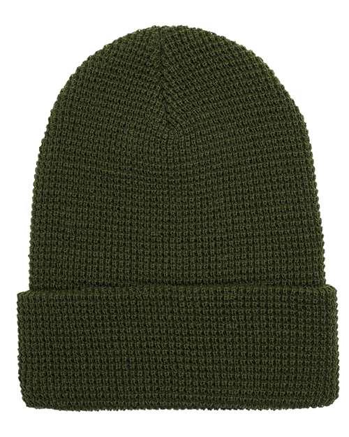 Premium Waffle Cuffed Beanie by YP Classics 2501KC