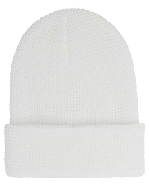 Premium Waffle Cuffed Beanie by YP Classics 2501KC