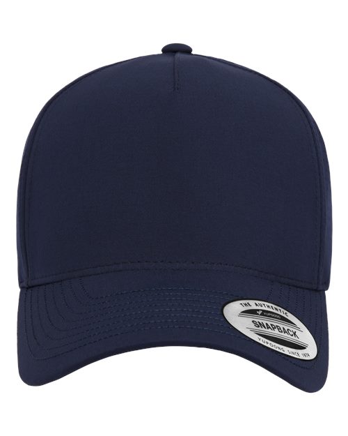 YP Classics Five-Panel Snapback Cap with Perforated Breathable Design