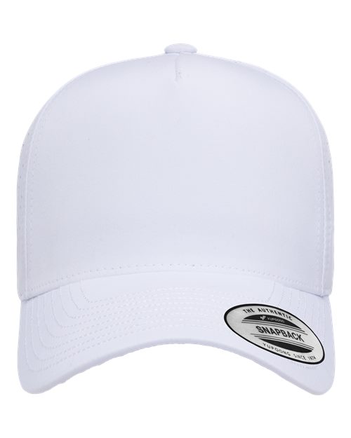 YP Classics Five-Panel Snapback Cap with Perforated Breathable Design