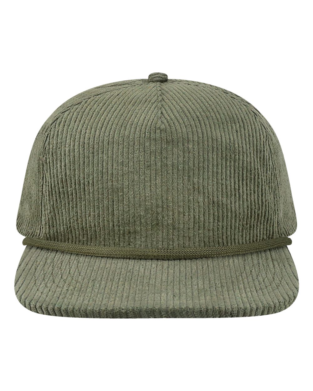 LOCALE Wilson Corduroy Rope Cap Five-Panel Unstructured Snapback