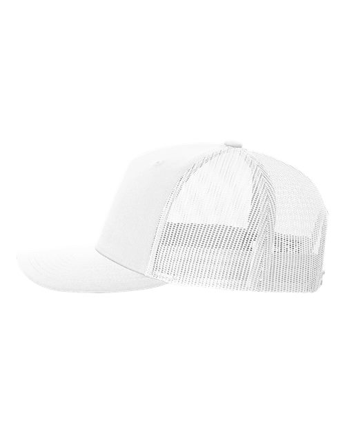 Richardson 112FP Five-Panel Trucker Cap, Structured Mesh Back Snapback