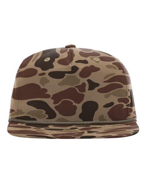 Richardson Printed Umpqua Adjustable Camo Rope-Trim Snapback Cap