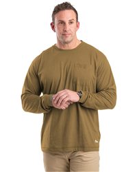 Berne BSM39 Men's Performance Long Sleeve Pocket T-Shirt Moisture-Wicking