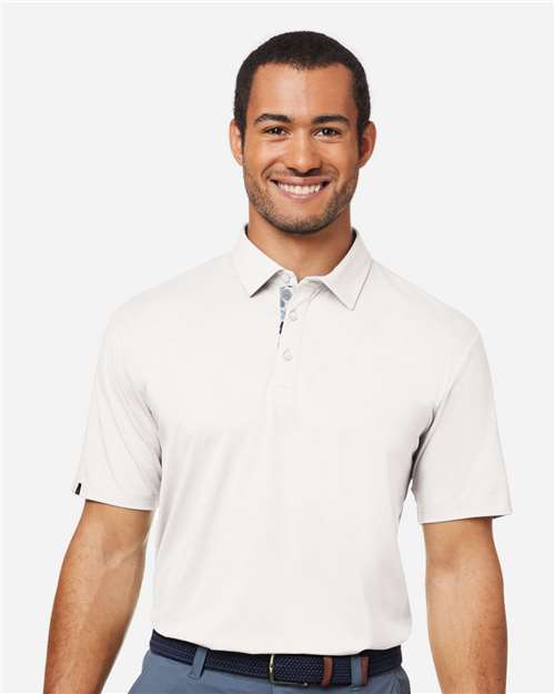 Swannies Men's James H Heathered Performance Golf Polo Shirt