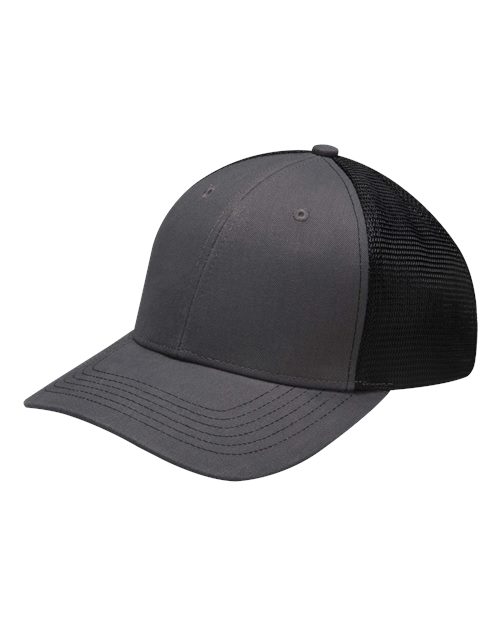 Prodigy Structured Six-Panel Snapback Cap with Mesh Back Panels