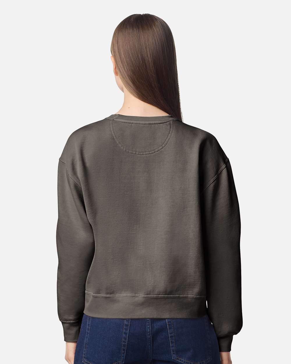 Comfort Colors Women's Garment-Dyed Mid-Length Soft Crewneck Sweatshirt