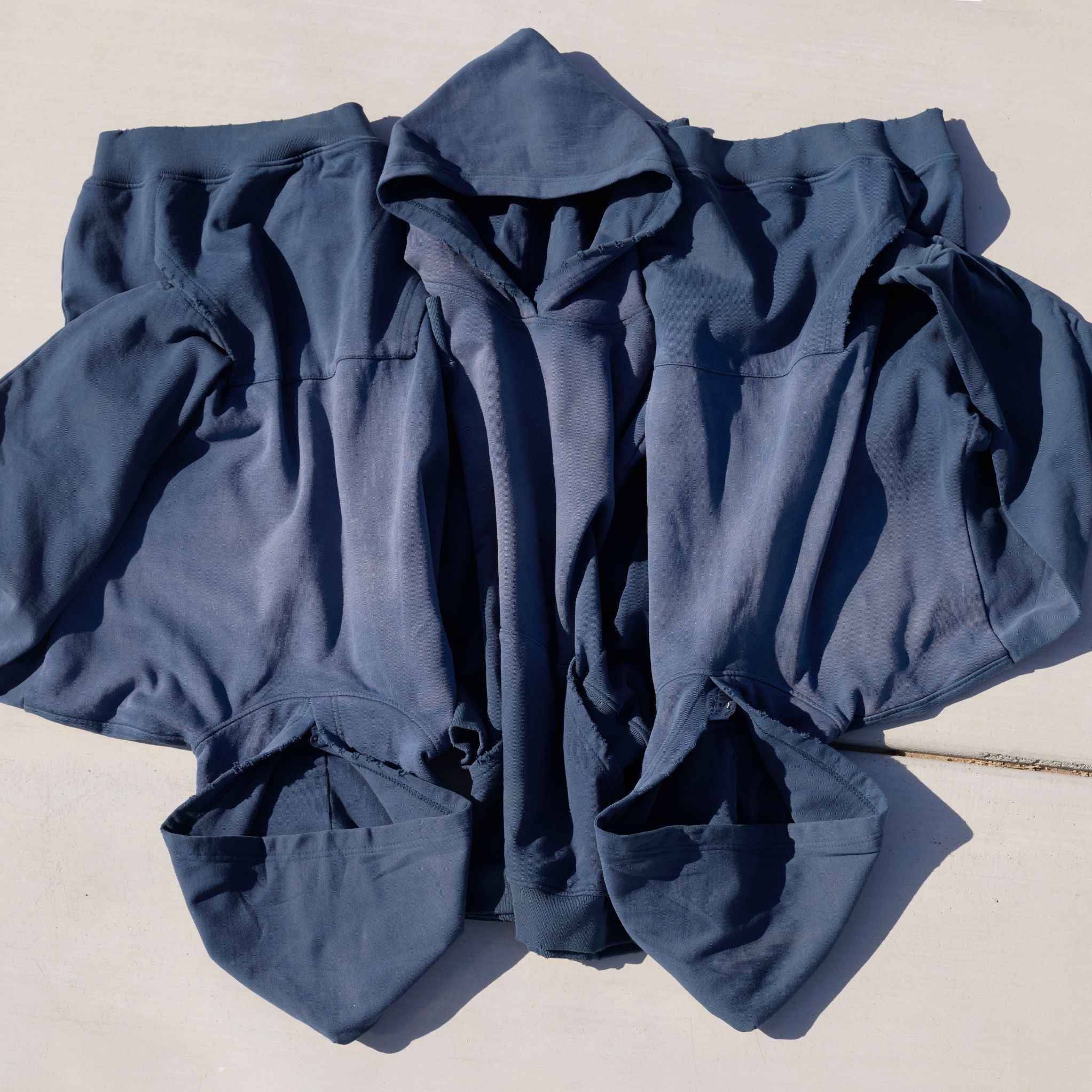 Cotton Collective 14oz Brushed Cotton Oversized Hoodie with Vintage Edges