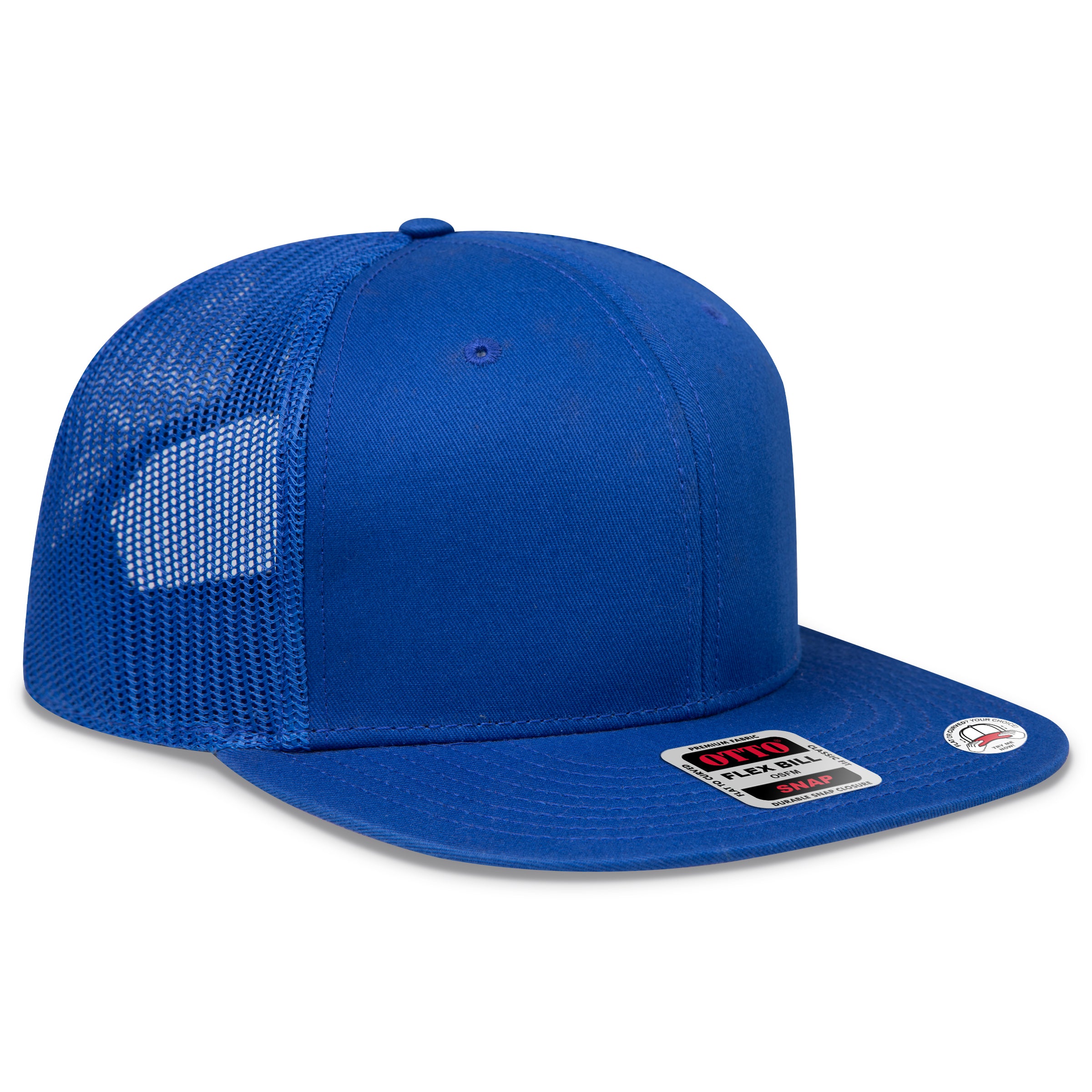OTTO SNAP 6-Panel Mid-Profile Mesh Back Trucker Snapback Hat