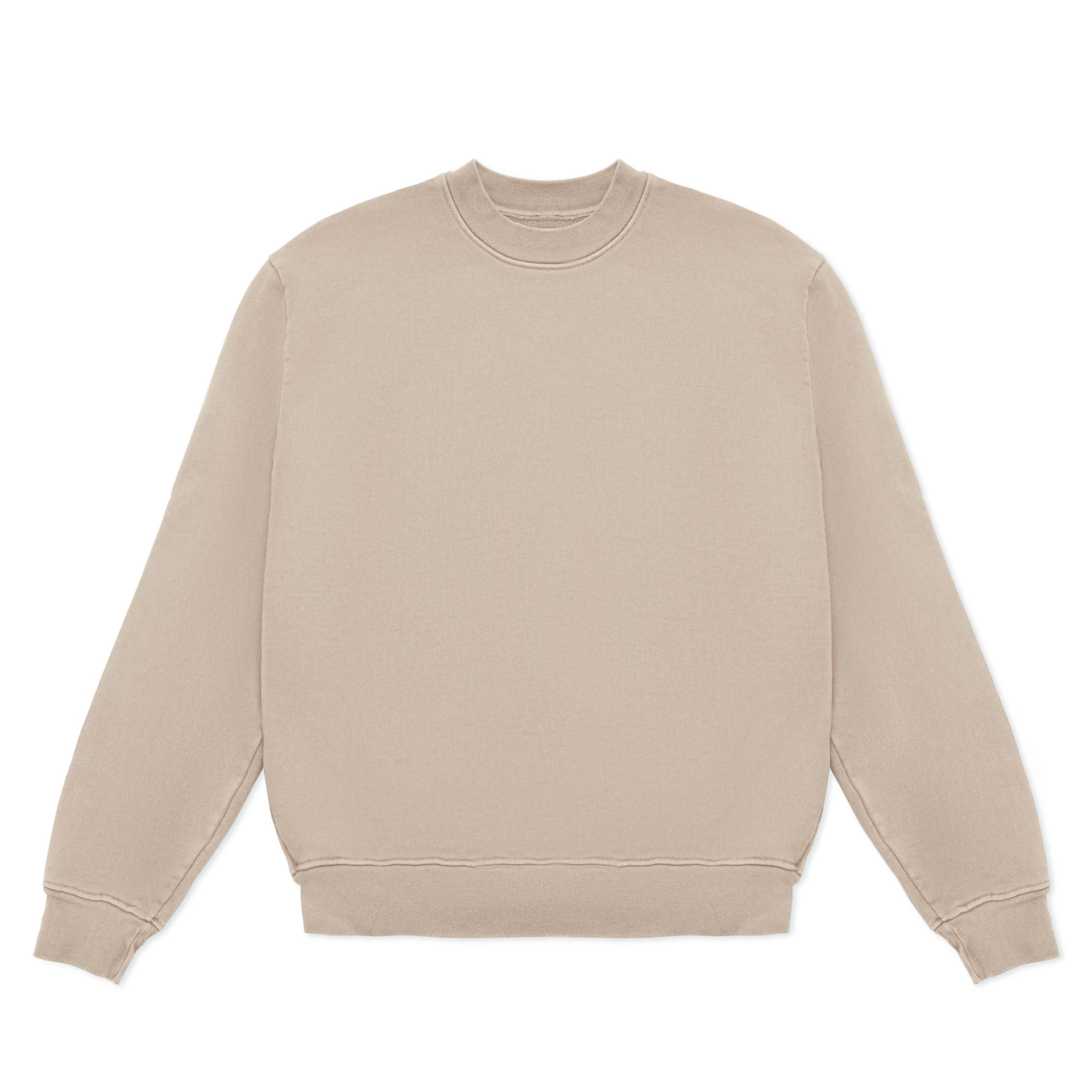 Premium 15oz Heavyweight Cotton Fleece Crewneck Sweatshirt - Oversized Drop Shoulder Design