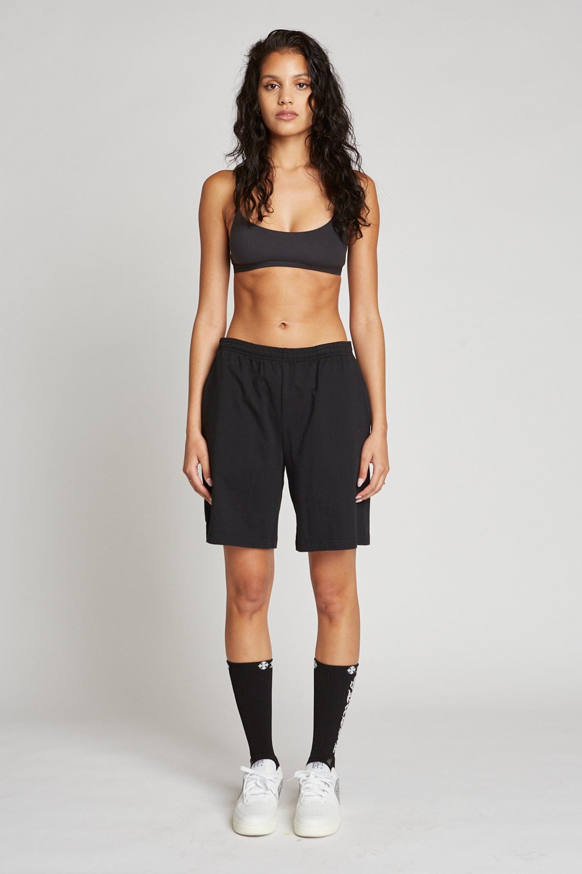 Heavy-Duty Cotton Gym Class Shorts with Deep Pockets, Adjustable Waist