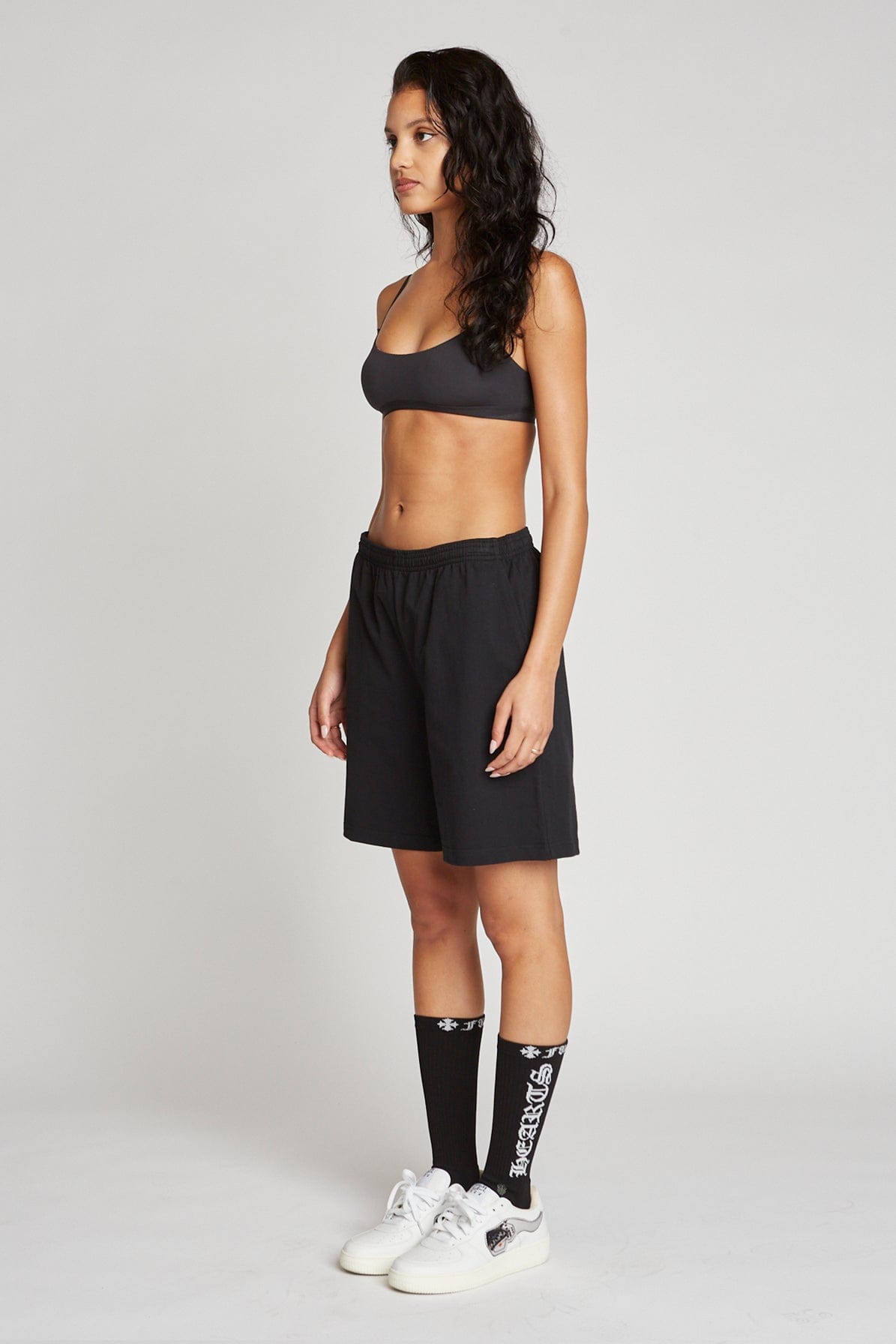 Heavy-Duty Cotton Gym Class Shorts with Deep Pockets, Adjustable Waist