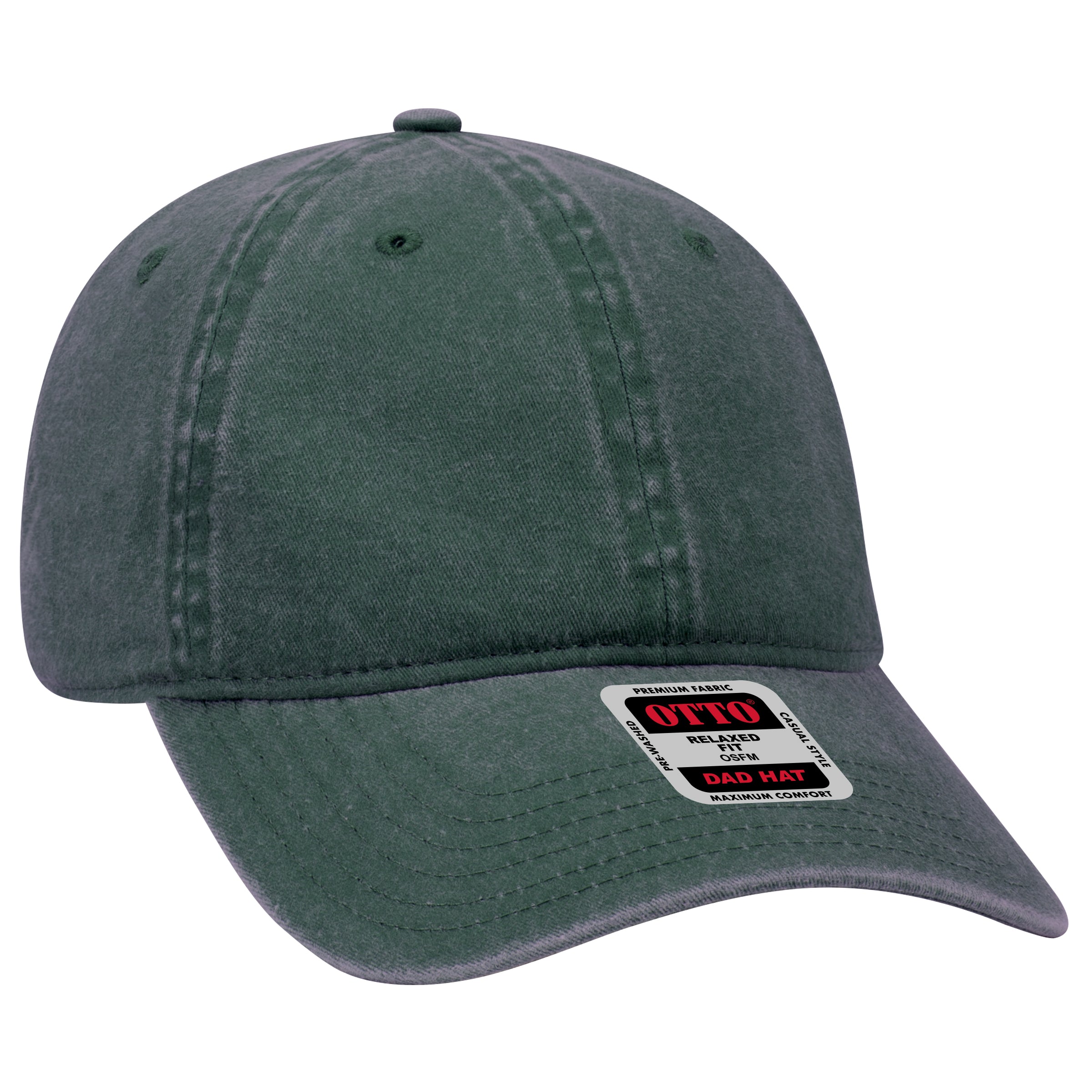 OTTO 6-Panel Low-Profile Dad Hat Unstructured Garment-Washed Cotton