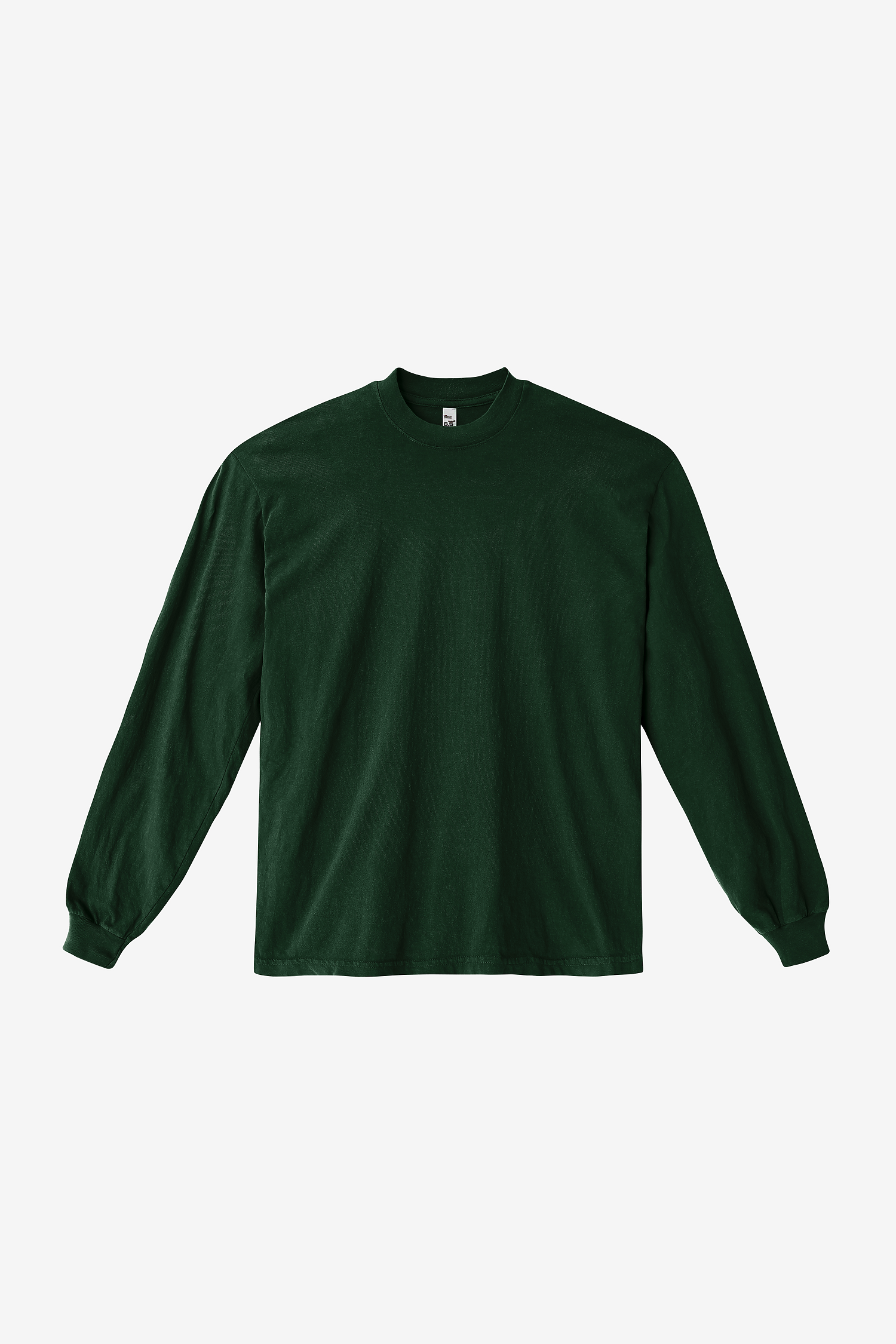 Heavyweight Garment Dye Long Sleeve Crewneck T-Shirt – 6.5oz Shrink Free Cotton