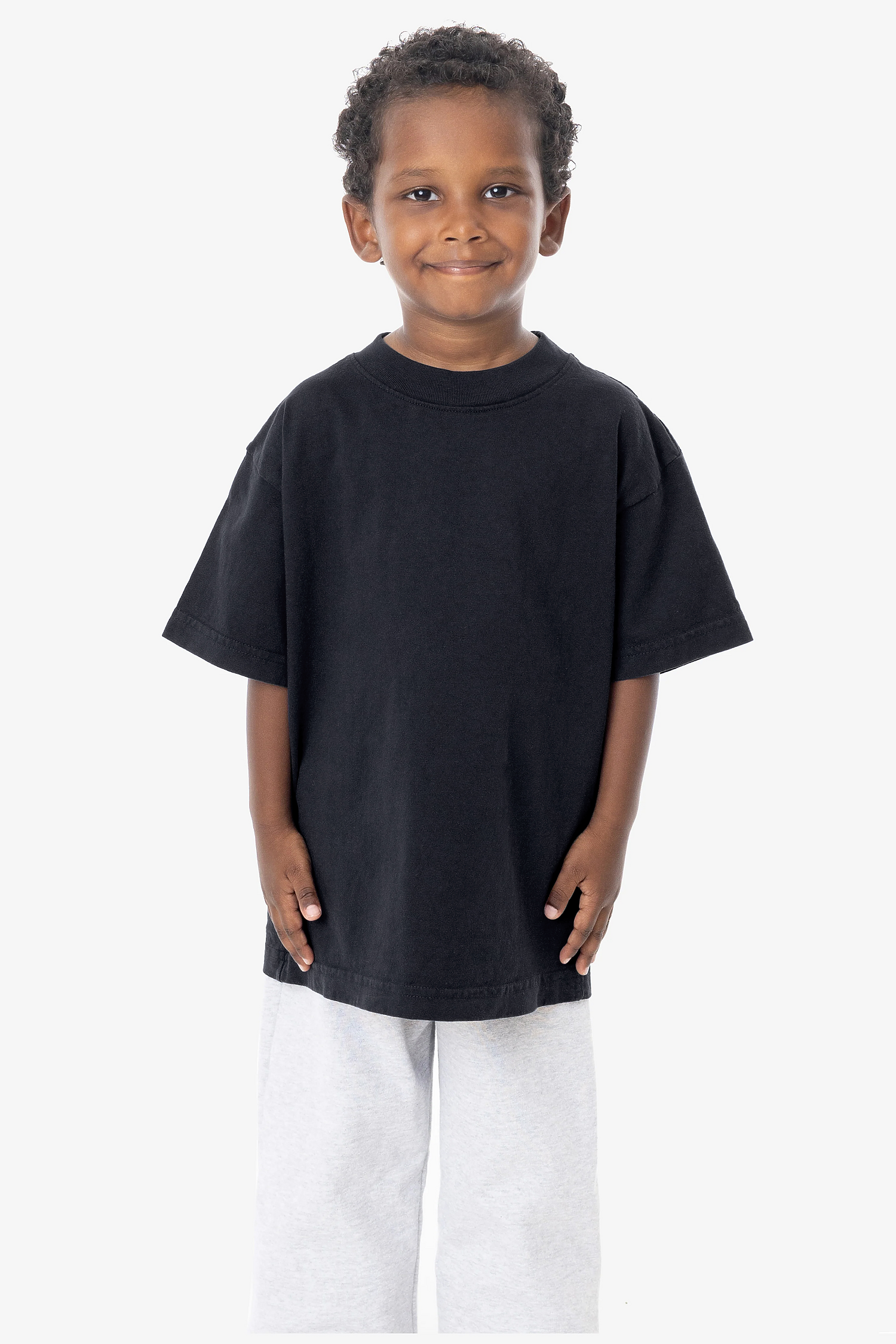 Kids Unisex Garment Dyed Short Sleeve Cotton T-Shirt - Comfortable Durable Playwear