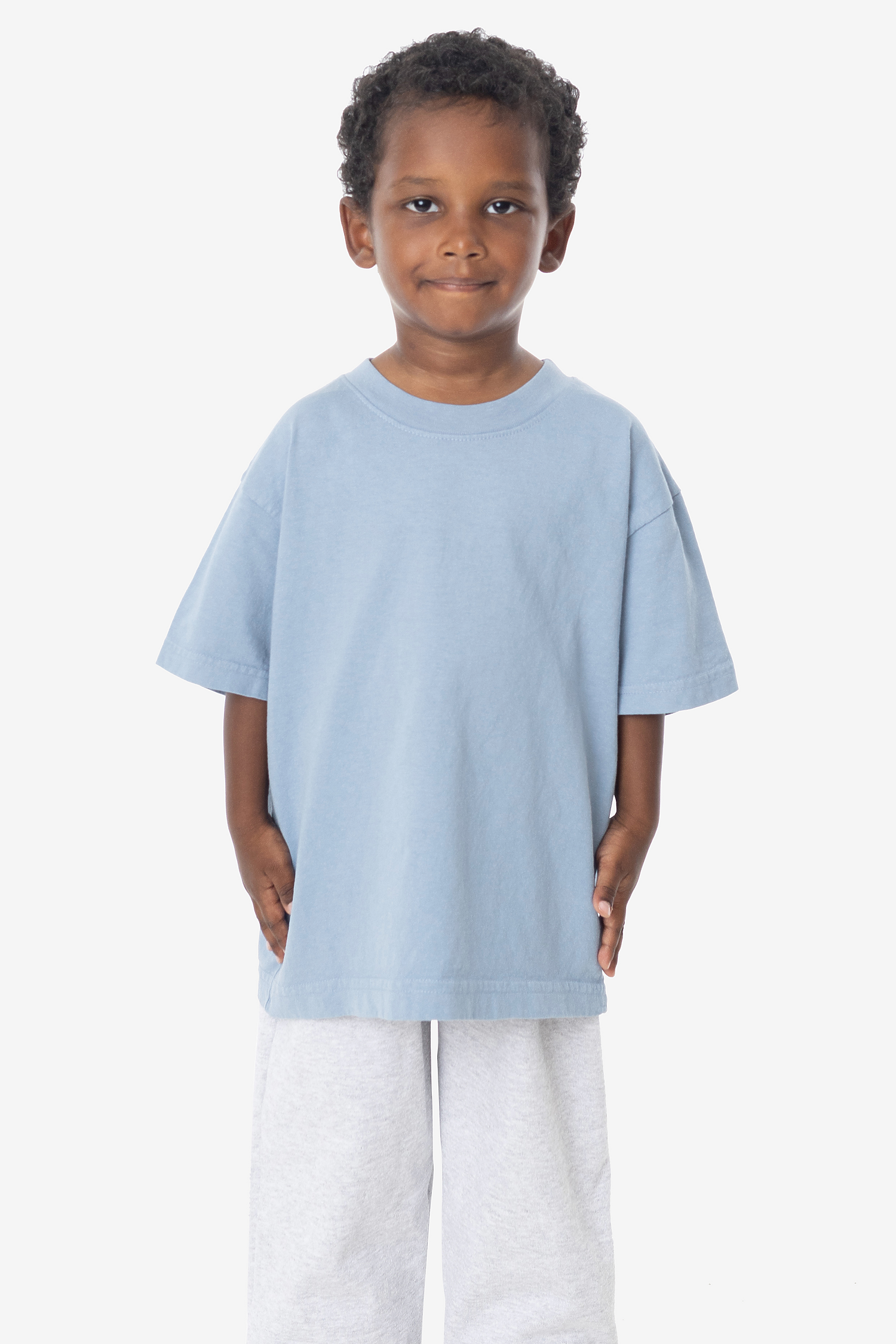 Kids Unisex Garment Dyed Short Sleeve Cotton T-Shirt - Comfortable Durable Playwear
