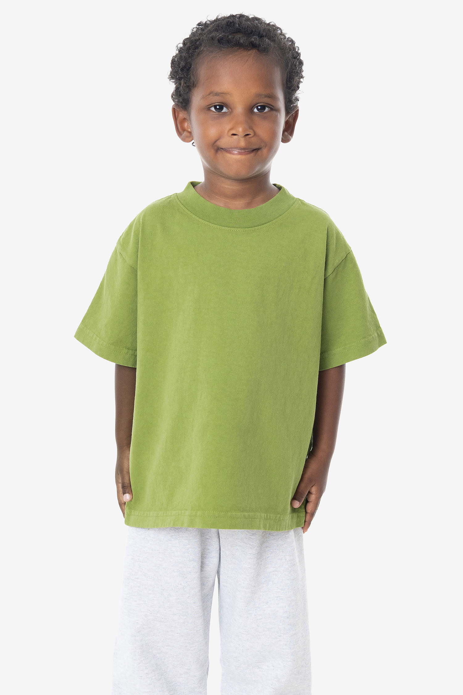 Kids Unisex Garment Dyed Short Sleeve Cotton T-Shirt - Comfortable Durable Playwear