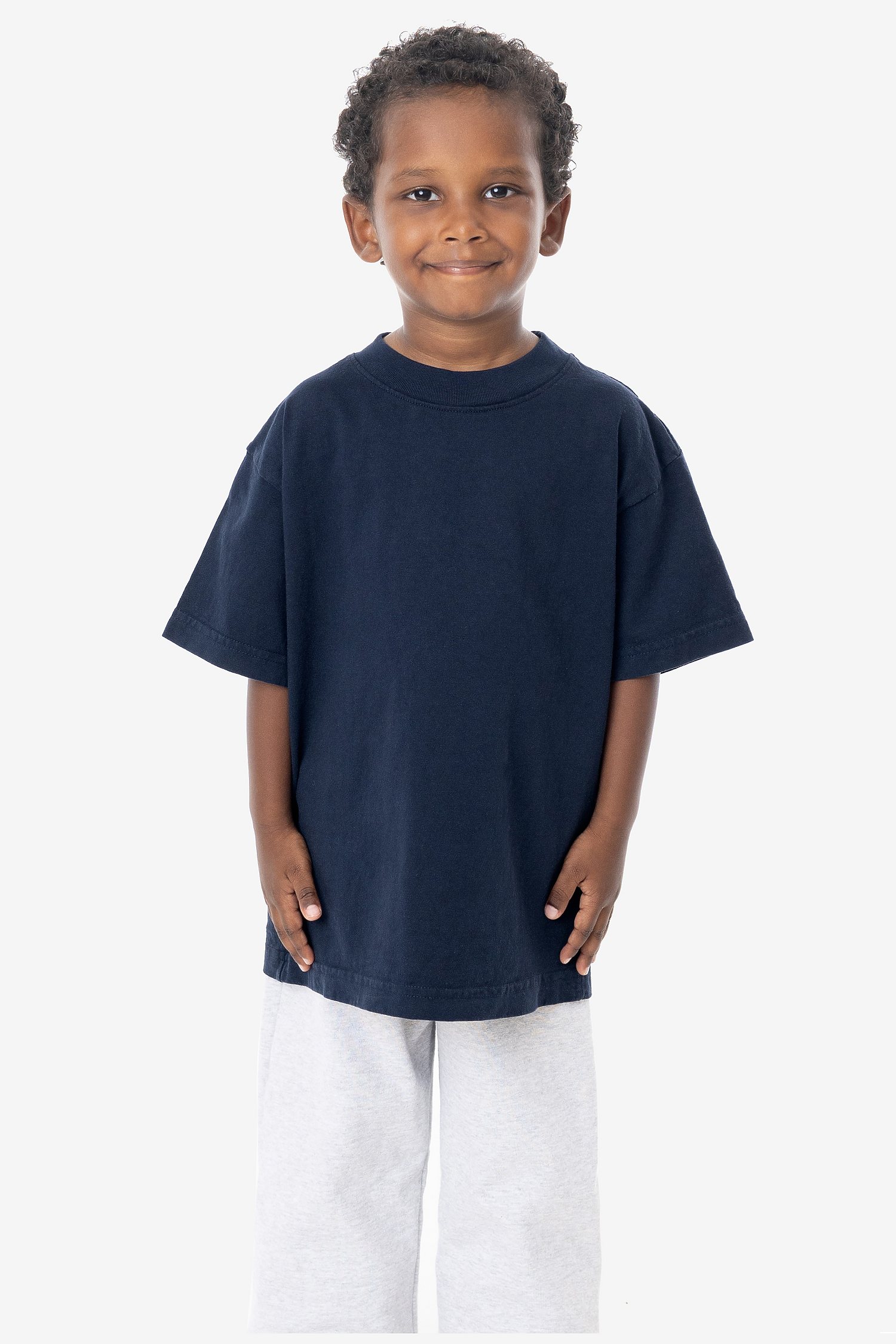 Kids Unisex Garment Dyed Short Sleeve Cotton T-Shirt - Comfortable Durable Playwear