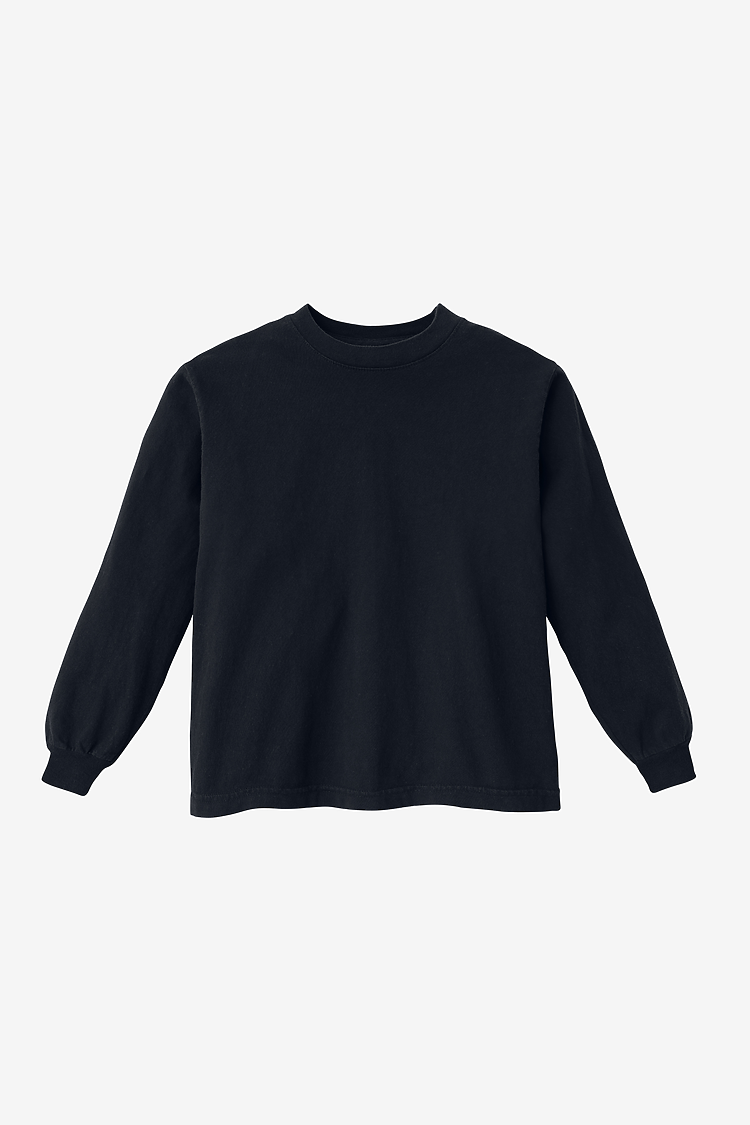 Premium Kids' Unisex Garment Dye Long Sleeve Cotton Tee – Shrink-Free Comfort