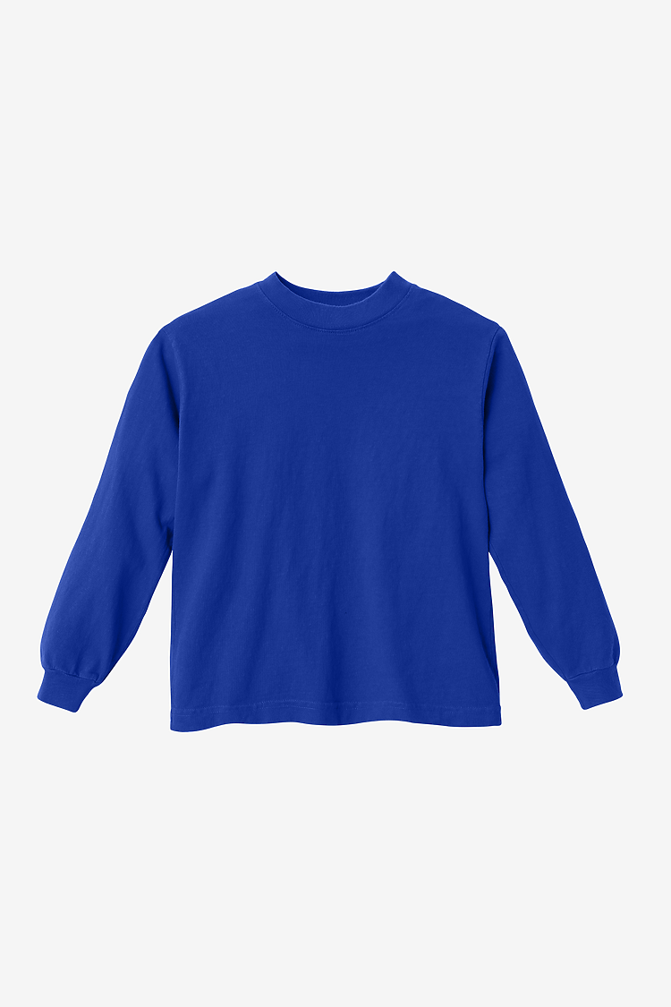 Premium Kids' Unisex Garment Dye Long Sleeve Cotton Tee – Shrink-Free Comfort