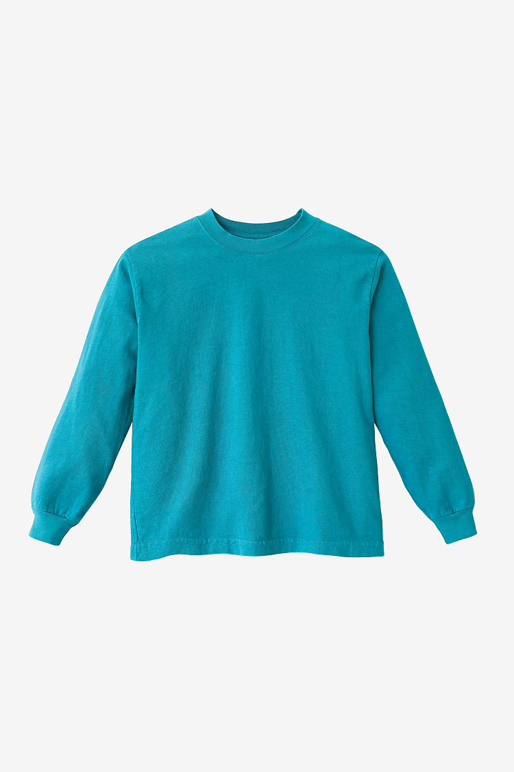 Premium Kids' Unisex Garment Dye Long Sleeve Cotton Tee – Shrink-Free Comfort