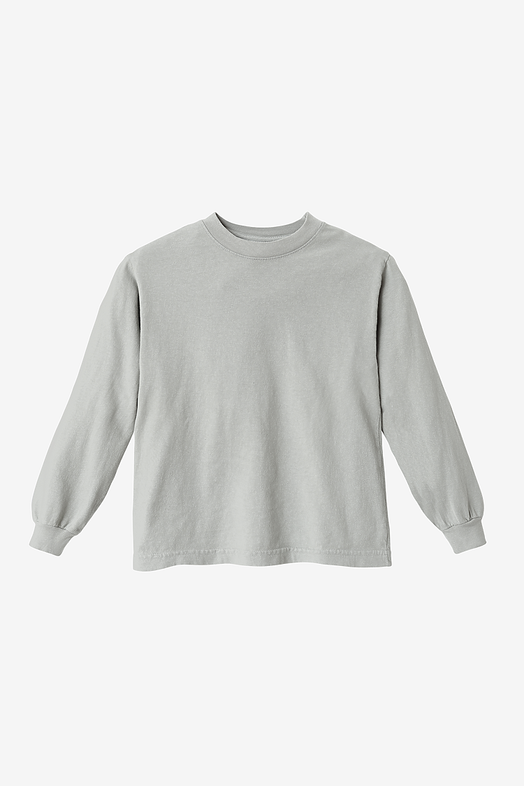 Premium Kids' Unisex Garment Dye Long Sleeve Cotton Tee – Shrink-Free Comfort