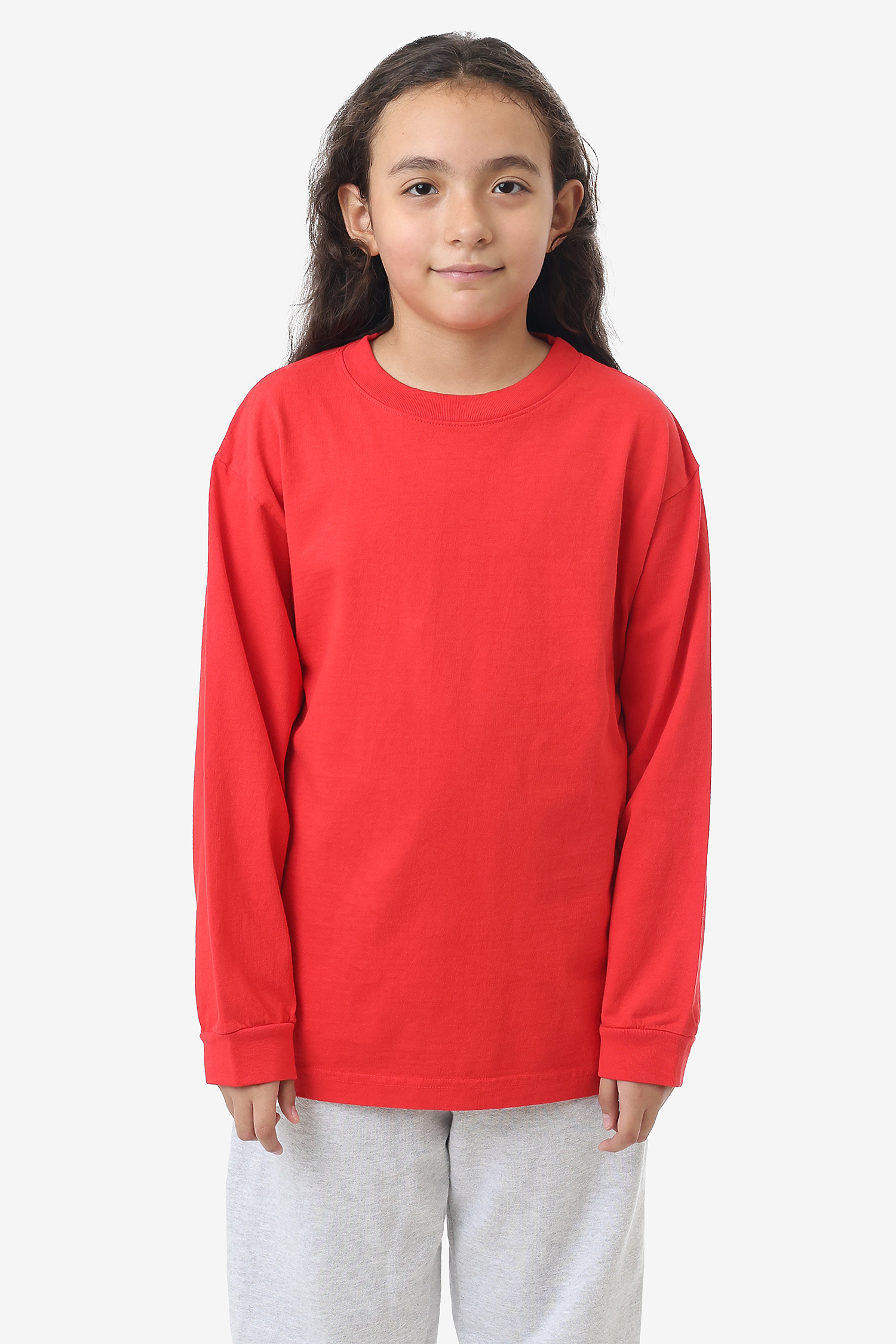 Premium Kids' Unisex Garment Dye Long Sleeve Cotton Tee – Shrink-Free Comfort