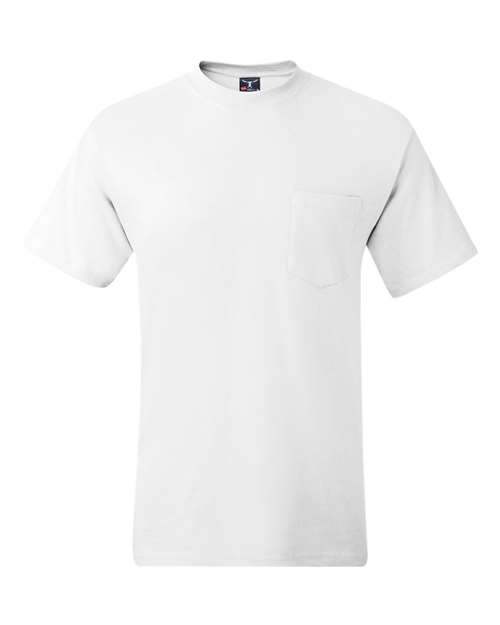Hanes Men's Beefy‑T Pocket T‑Shirt 5190 Premium Cotton Tee