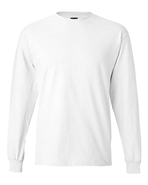 Hanes Unisex Beefy-T Long Sleeve T-Shirt 100% Ring-Spun Cotton