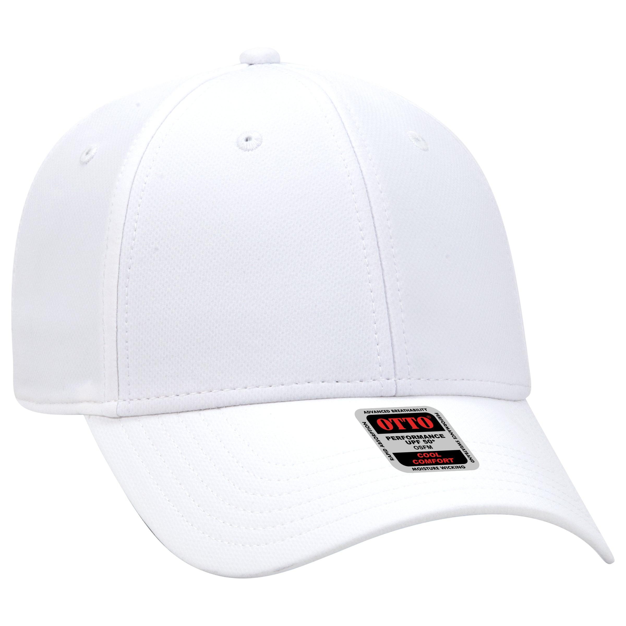 OTTO UPF50+ 6-Panel Low Profile Baseball Cap - Stretch Performance