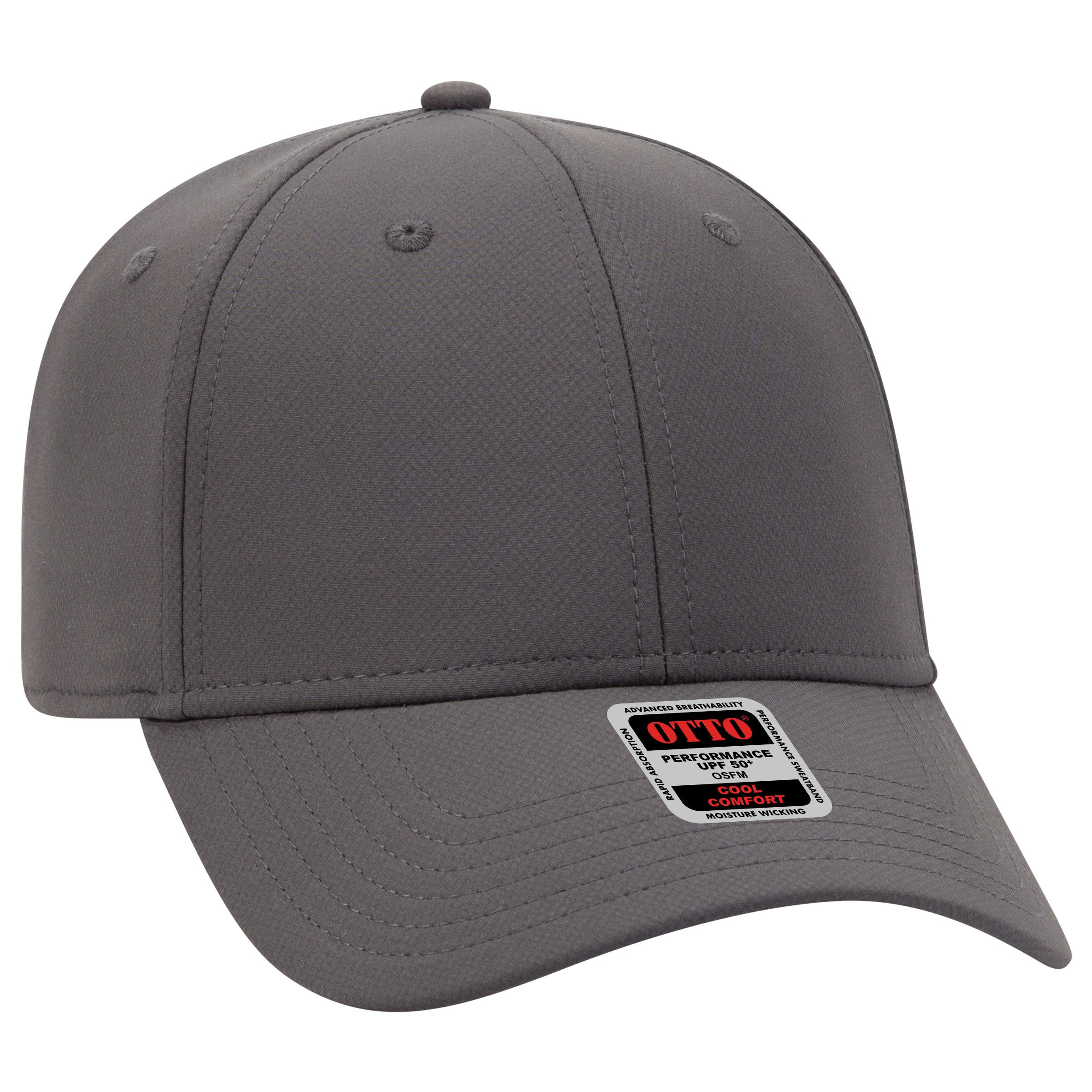 OTTO UPF50+ 6-Panel Low Profile Baseball Cap - Stretch Performance