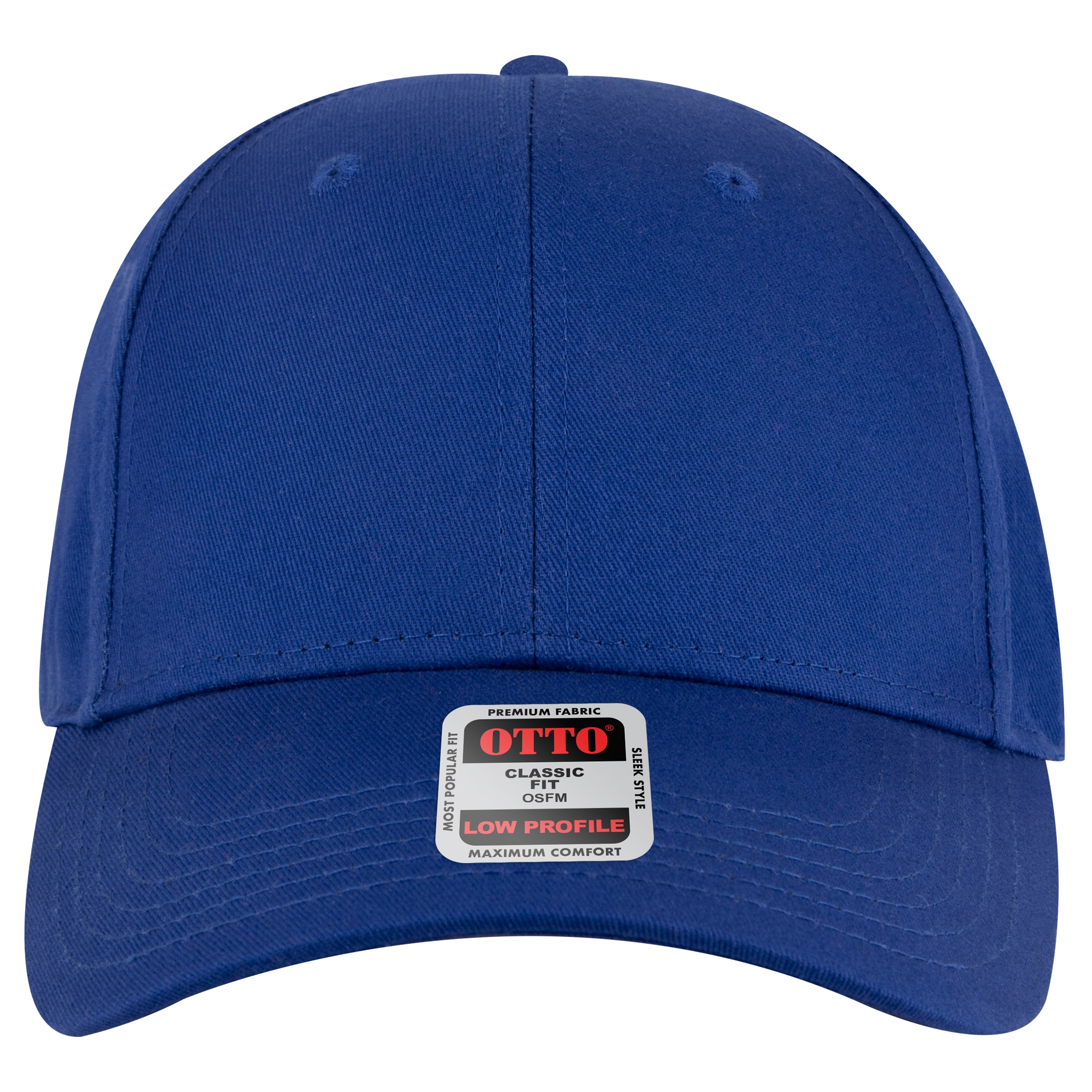 OTTO 6-Panel Low Profile Structured Baseball Cap with Adjustable Snapback