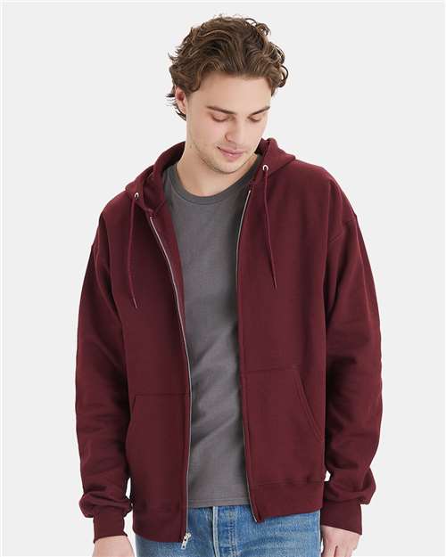 Hanes Unisex Ultimate Cotton Full-Zip Hooded Sweatshirt Comfort